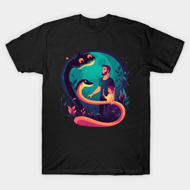 Snake Fathers Day T-Shirt by JH Mart